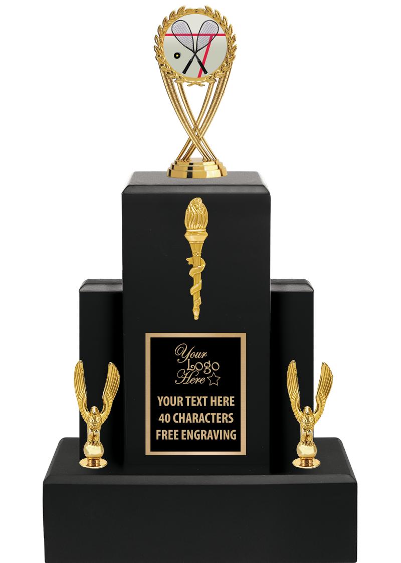 15.75" BLACK WOOD TROPHY