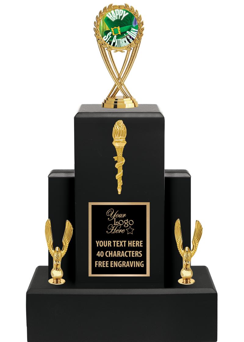 15.75" BLACK WOOD TROPHY