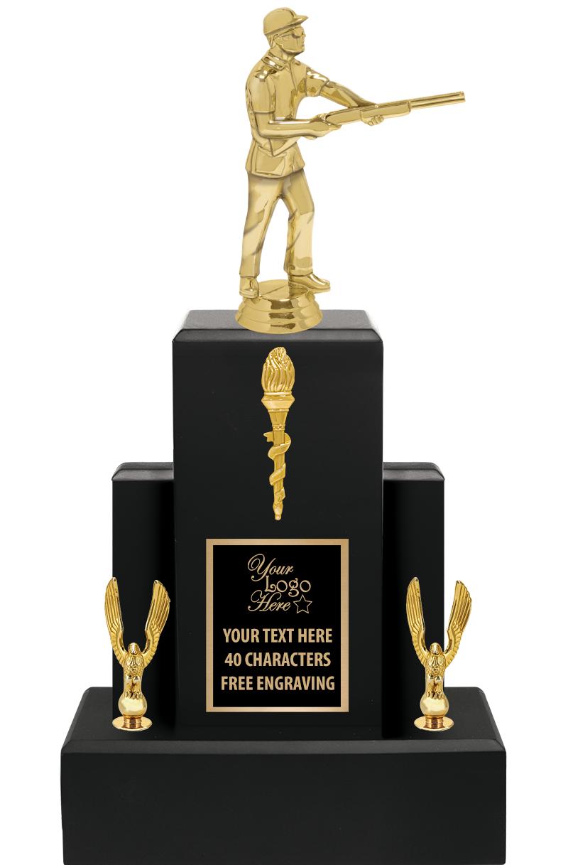 15.75" BLACK WOOD TROPHY