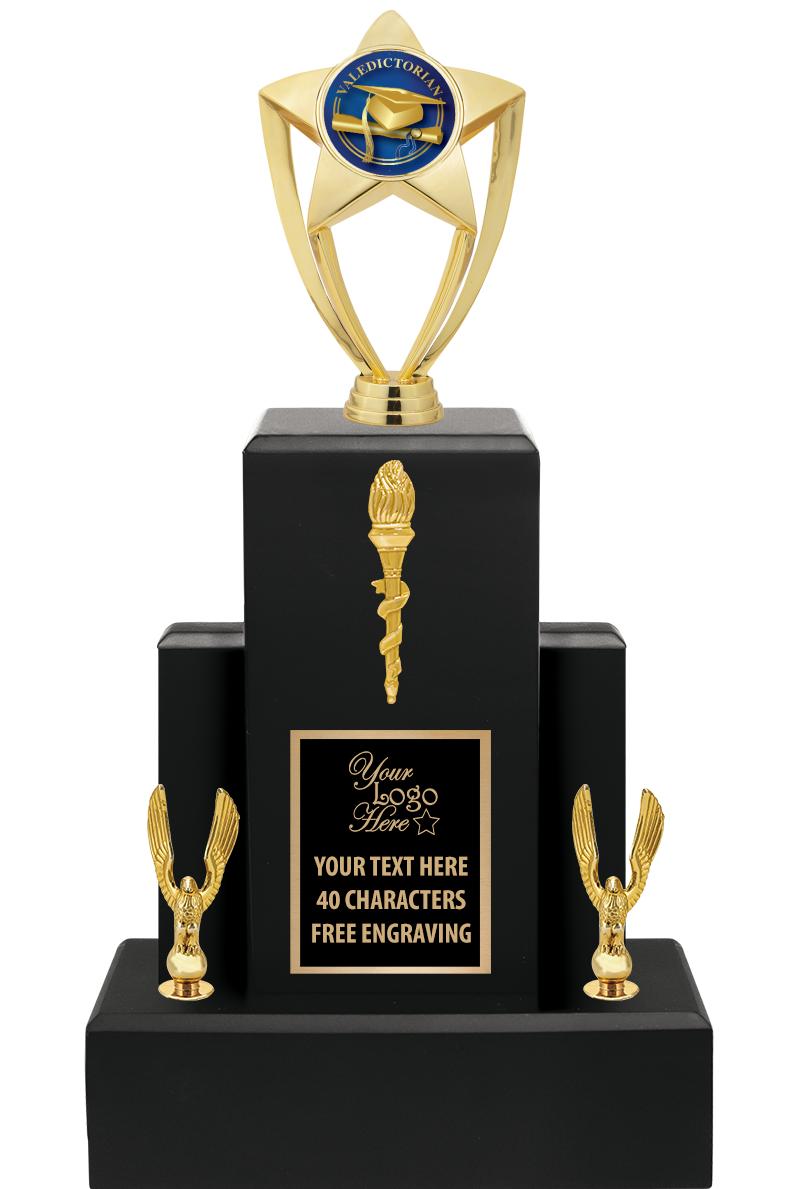 15.75" BLACK WOOD TROPHY