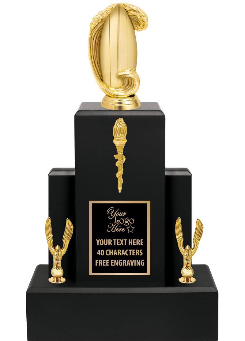 15.75" BLACK WOOD TROPHY