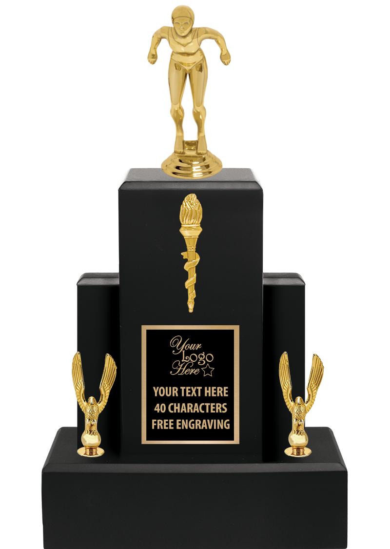 15.75" BLACK WOOD TROPHY