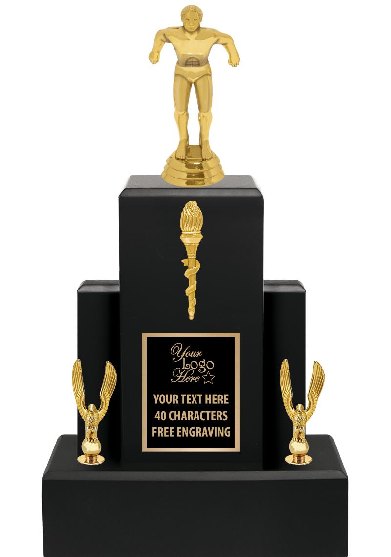 15.75" BLACK WOOD TROPHY