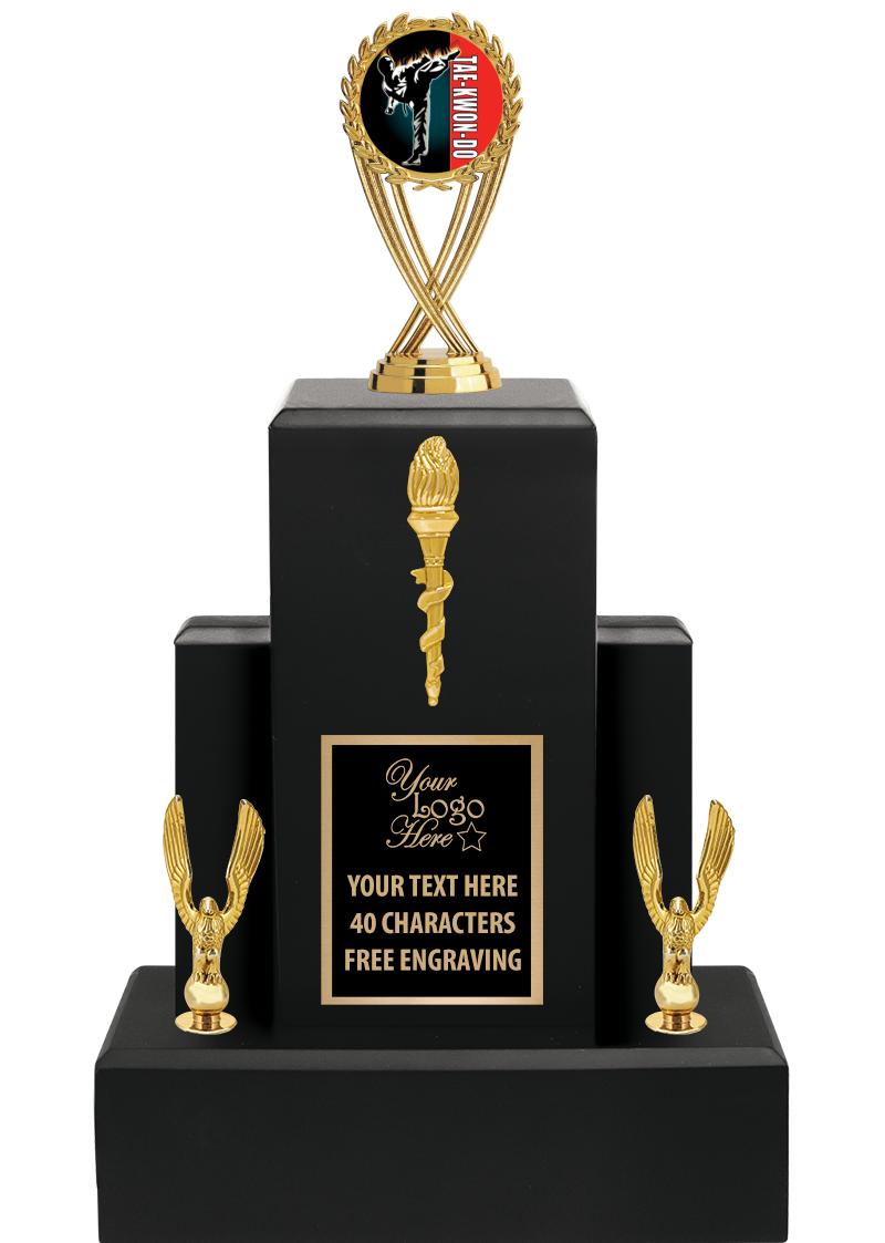 15.75" BLACK WOOD TROPHY