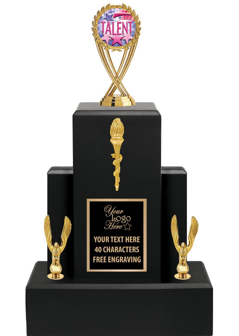 15.75" BLACK WOOD TROPHY