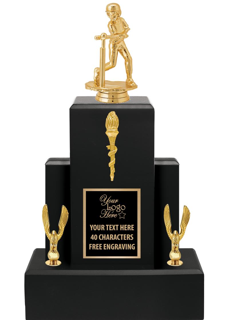 15.75" BLACK WOOD TROPHY