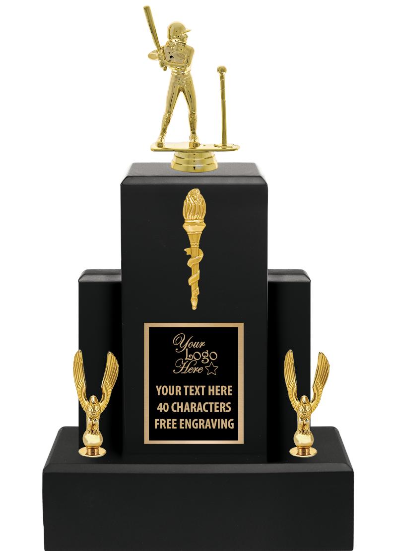 15.75" BLACK WOOD TROPHY