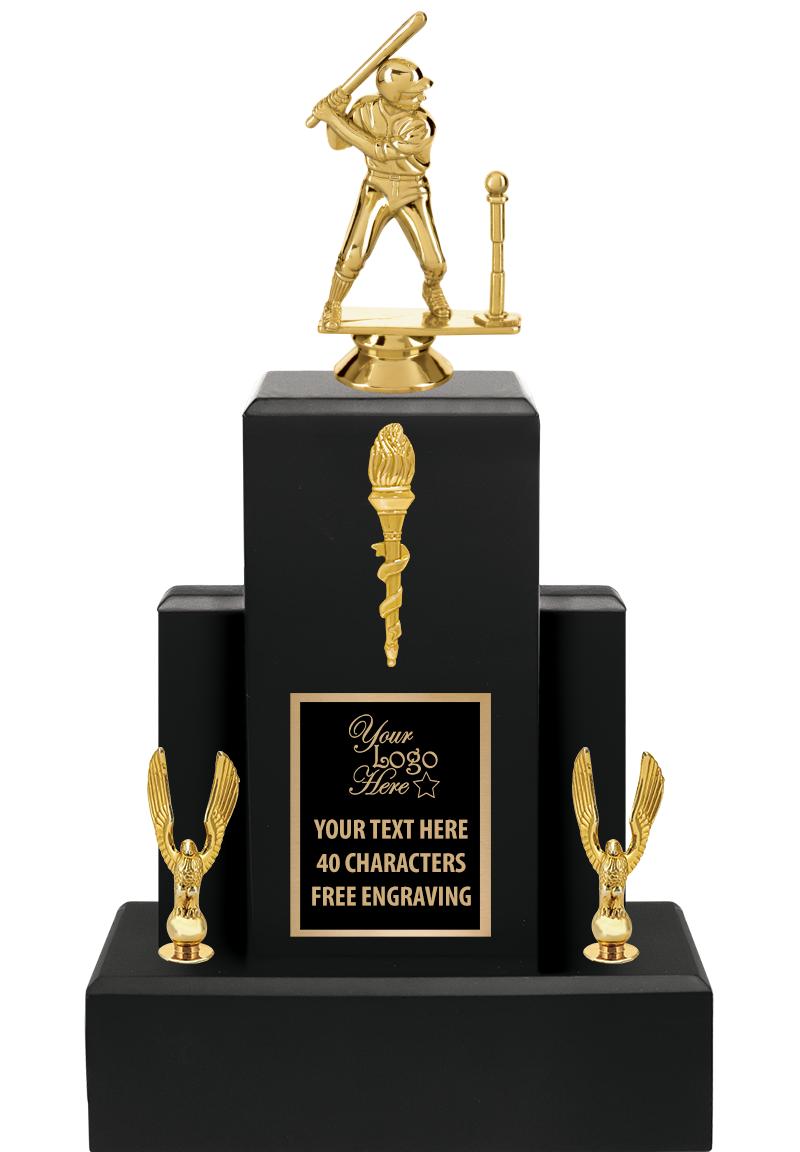 15.75" BLACK WOOD TROPHY