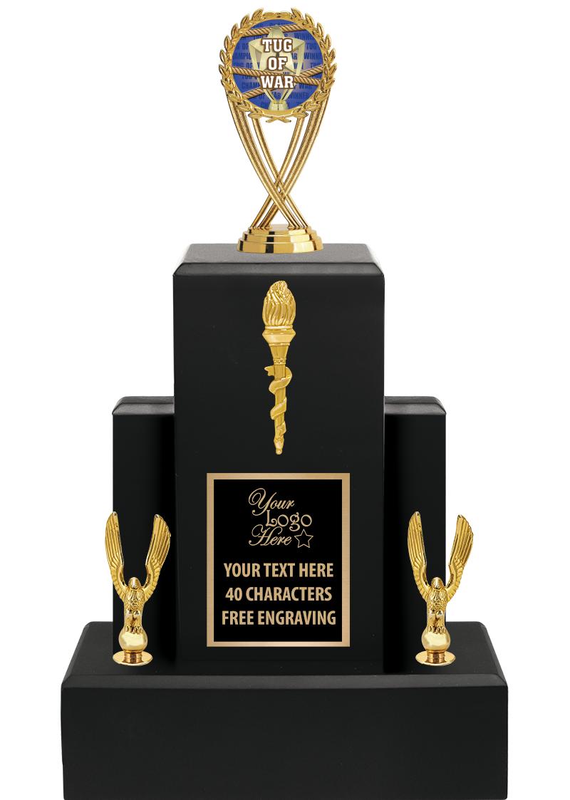 15.75" BLACK WOOD TROPHY