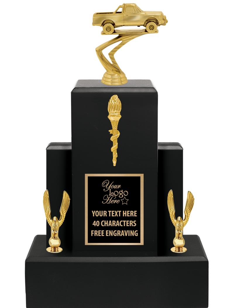 15.75" BLACK WOOD TROPHY