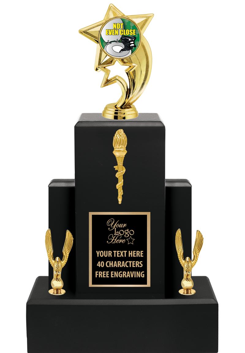 15.75" BLACK WOOD TROPHY