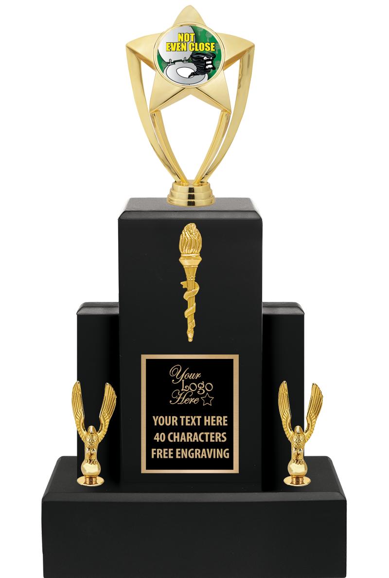 15.75" BLACK WOOD TROPHY