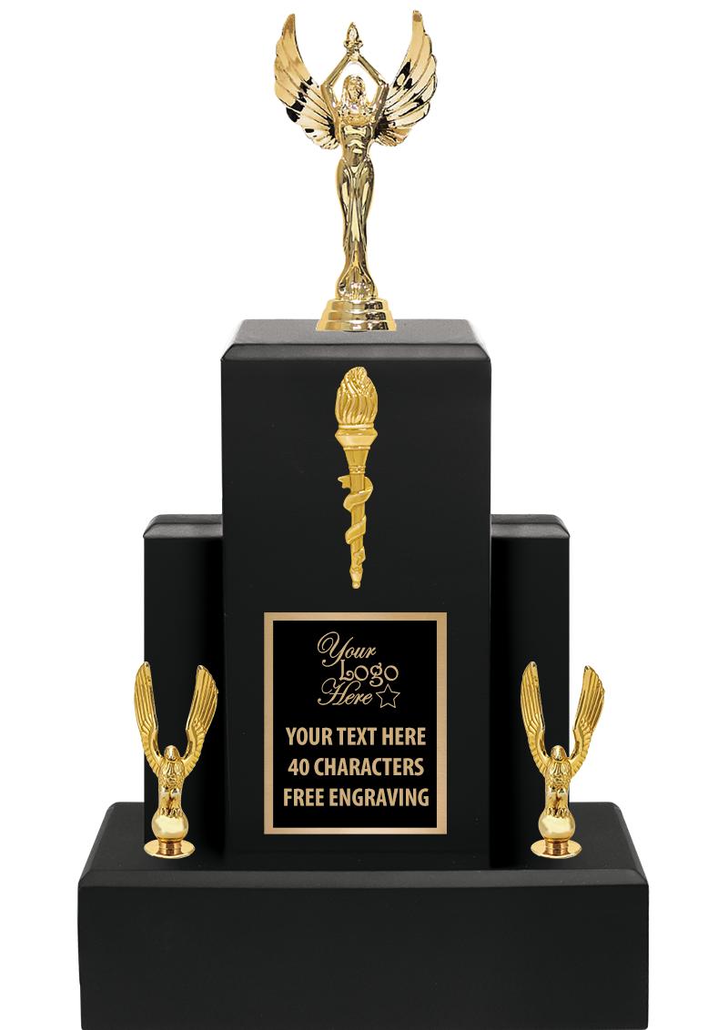 15.75" BLACK WOOD TROPHY