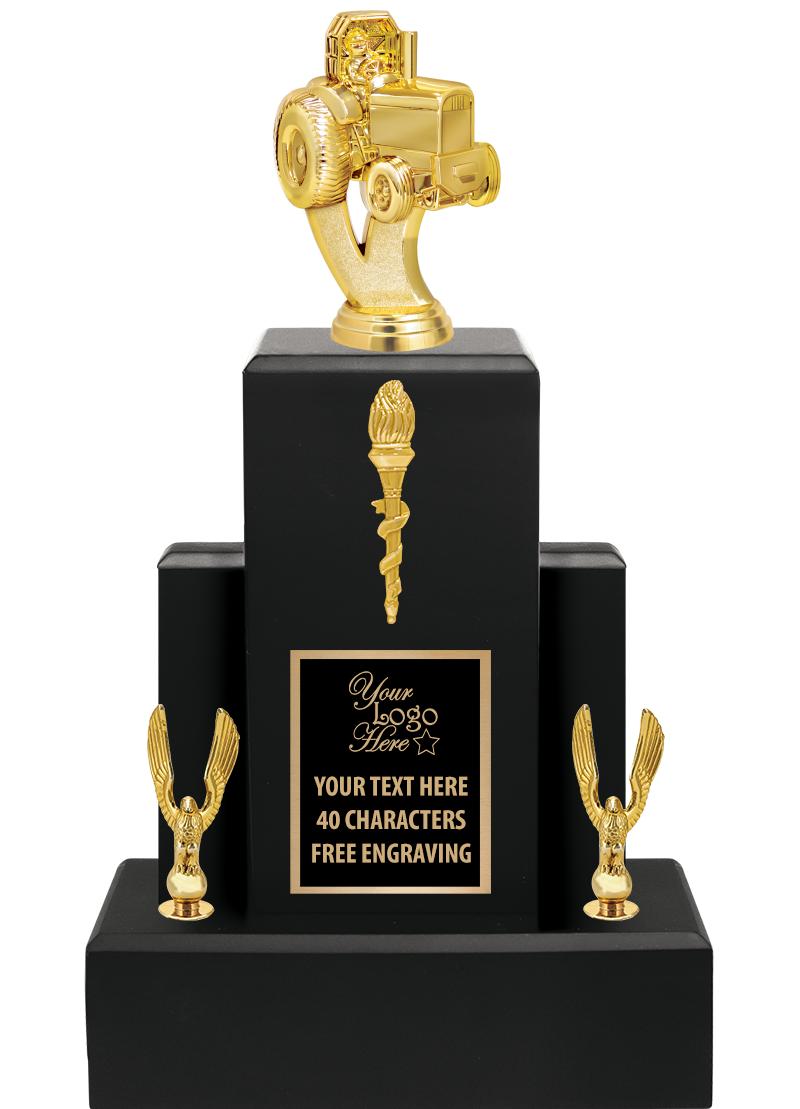 15.75" BLACK WOOD TROPHY