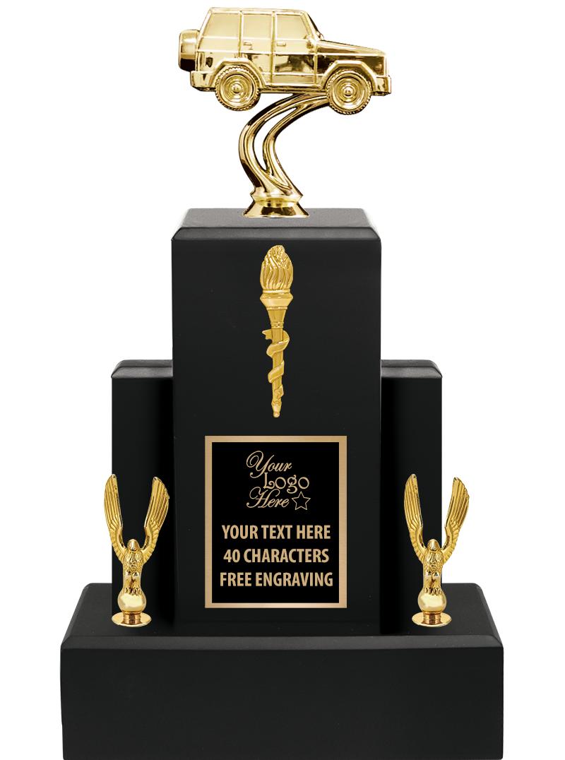 15.75" BLACK WOOD TROPHY