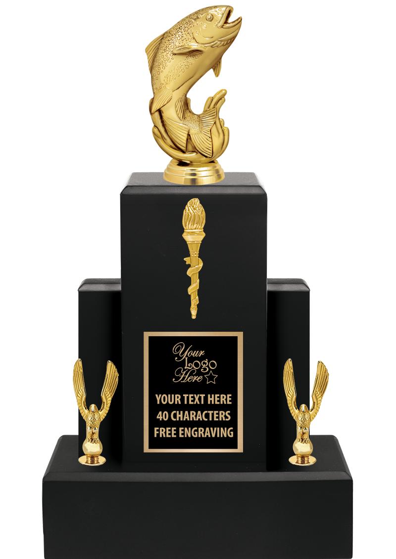 15.75" BLACK WOOD TROPHY