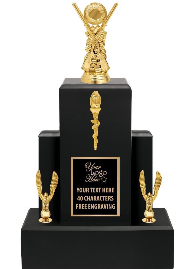 15.75" BLACK WOOD TROPHY