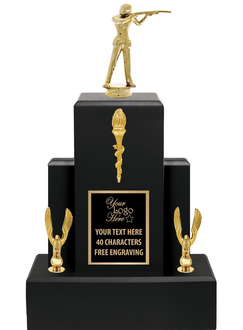 15.75" BLACK WOOD TROPHY