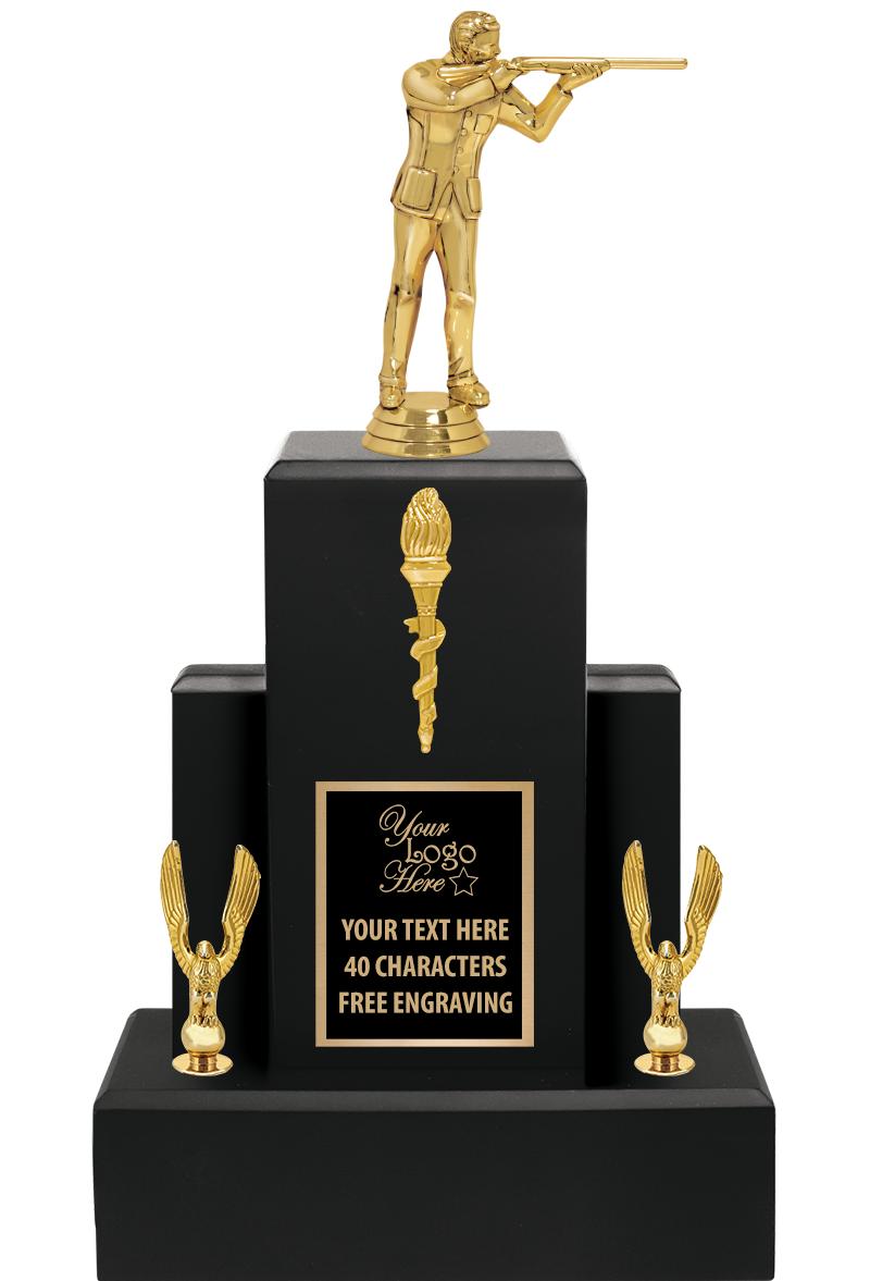 15.75" BLACK WOOD TROPHY