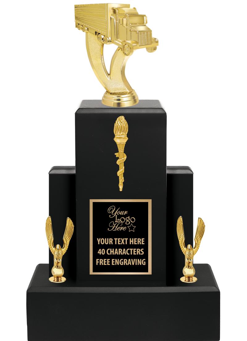 15.75" BLACK WOOD TROPHY