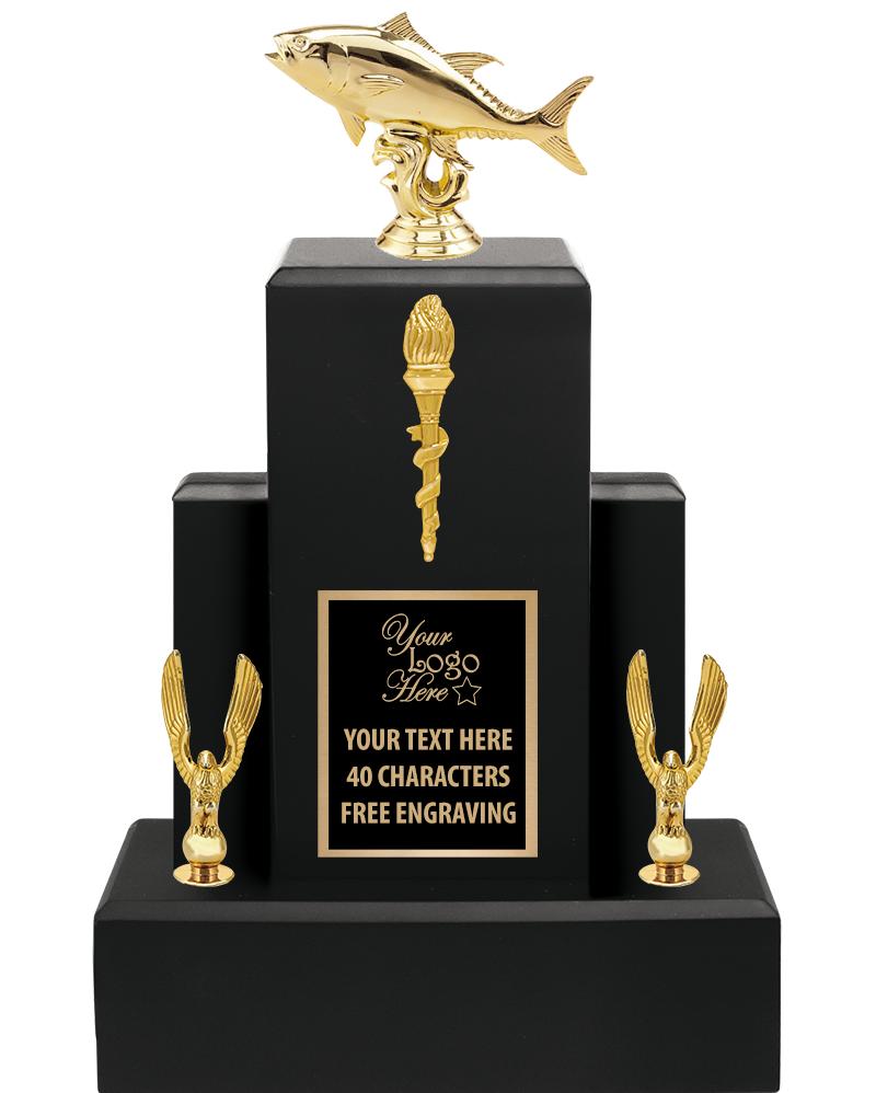 15.75" BLACK WOOD TROPHY