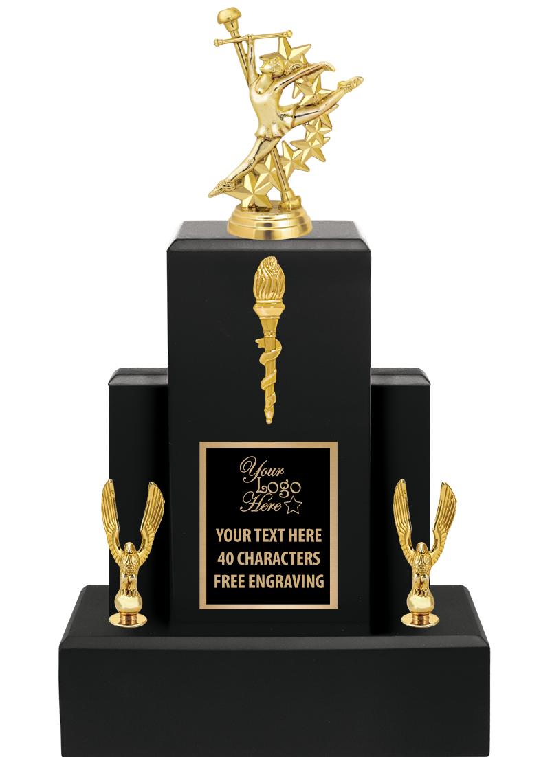 15.75" BLACK WOOD TROPHY