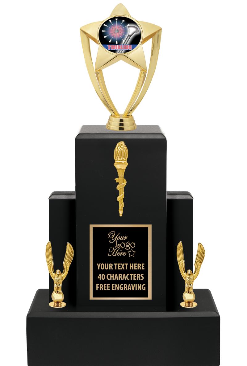 15.75" BLACK WOOD TROPHY