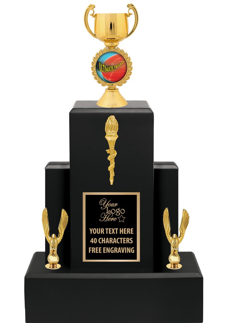 15.75" BLACK WOOD TROPHY