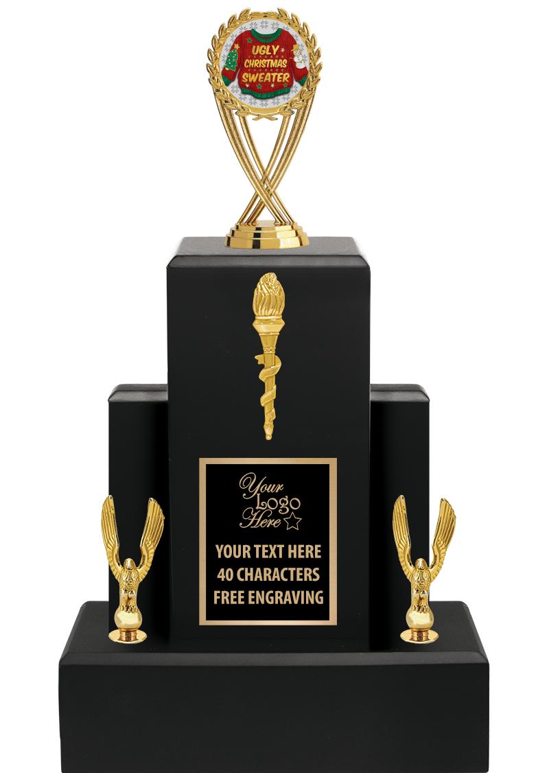 15.75" BLACK WOOD TROPHY