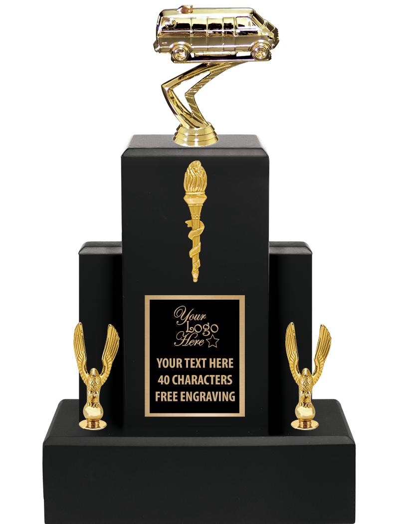 15.75" BLACK WOOD TROPHY