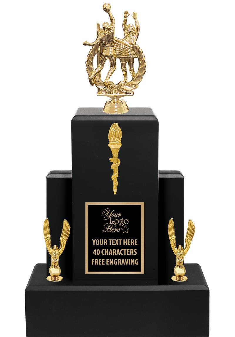 15.75" BLACK WOOD TROPHY