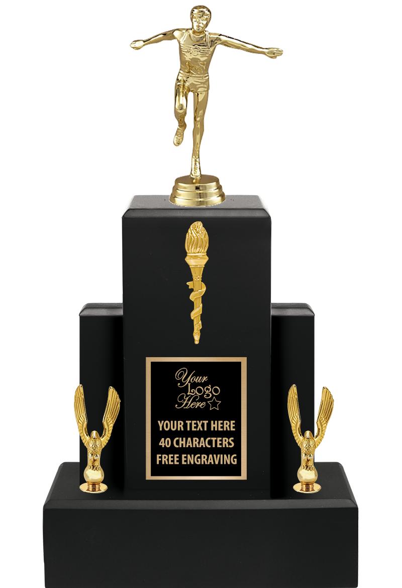 15.75" BLACK WOOD TROPHY