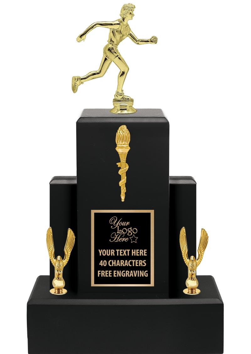 15.75" BLACK WOOD TROPHY