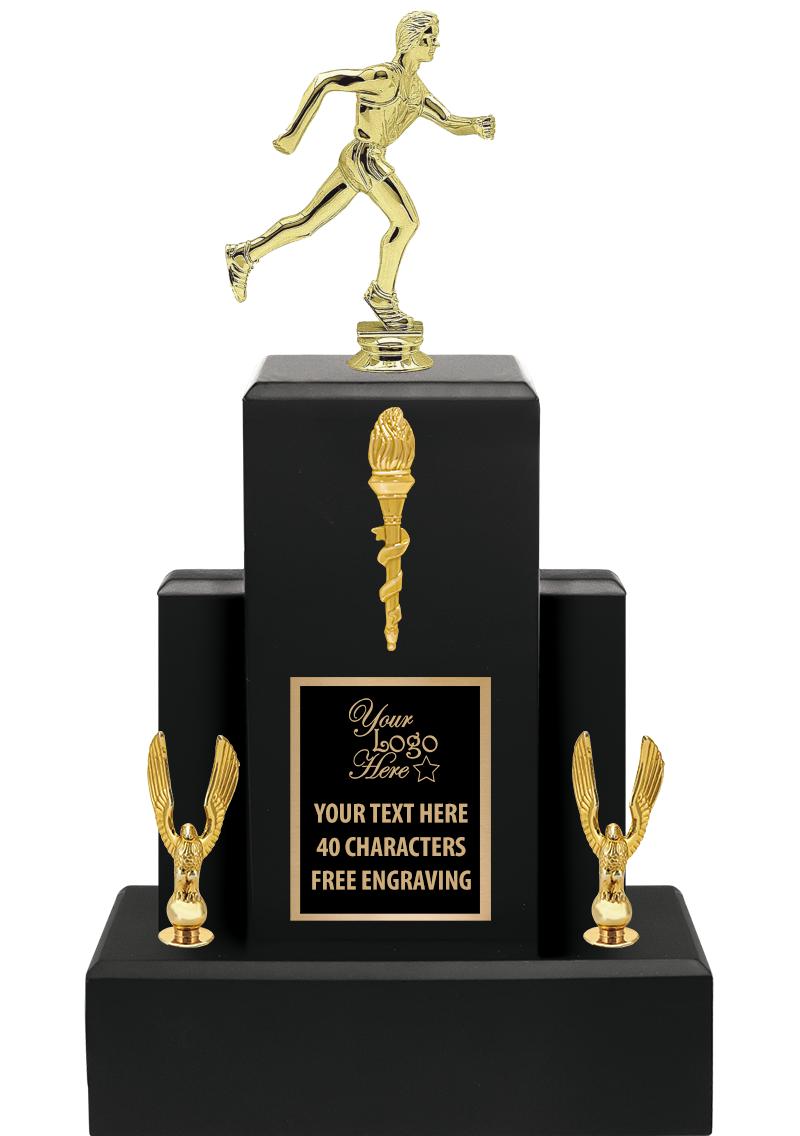 15.75" BLACK WOOD TROPHY