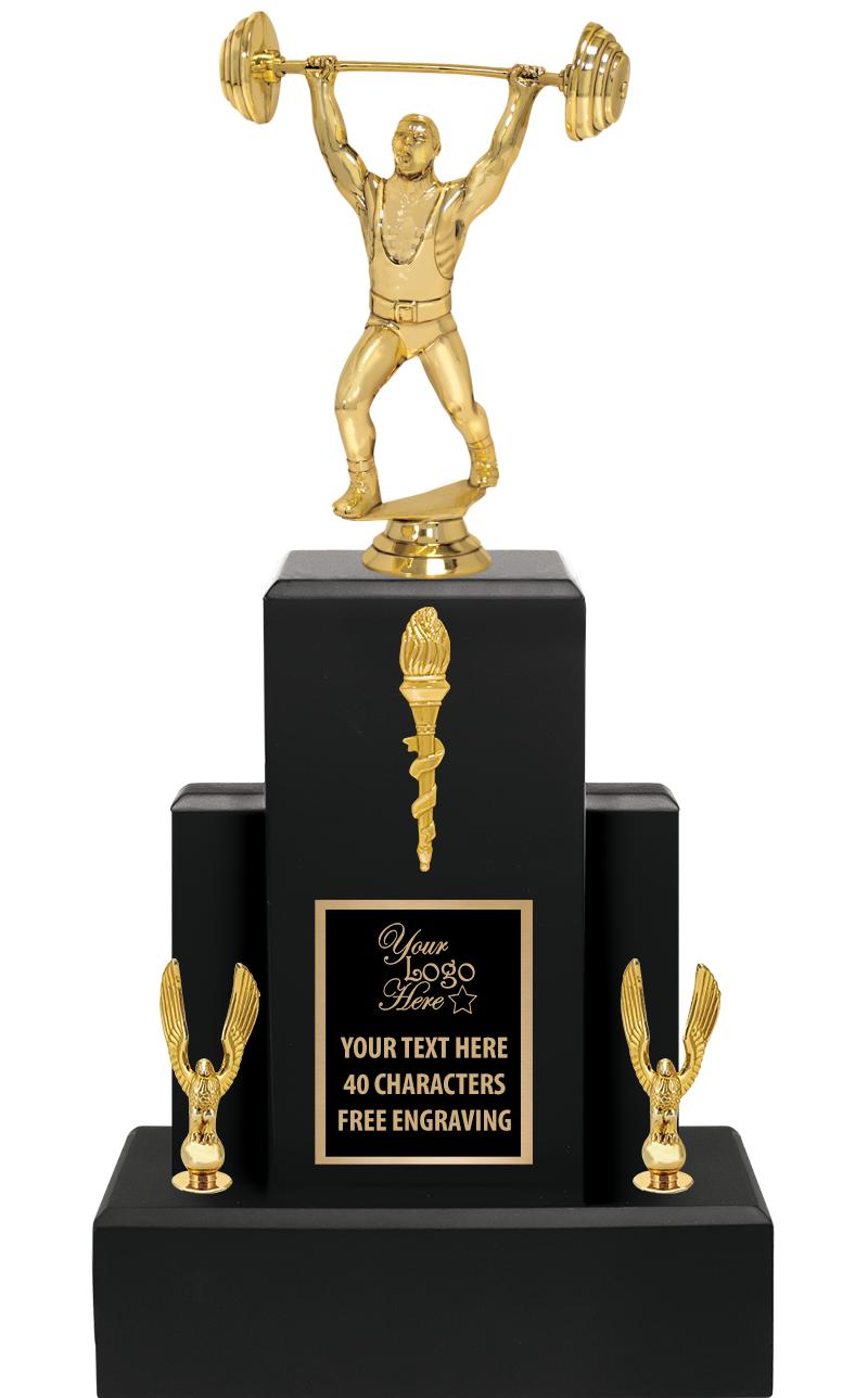 15.75" BLACK WOOD TROPHY