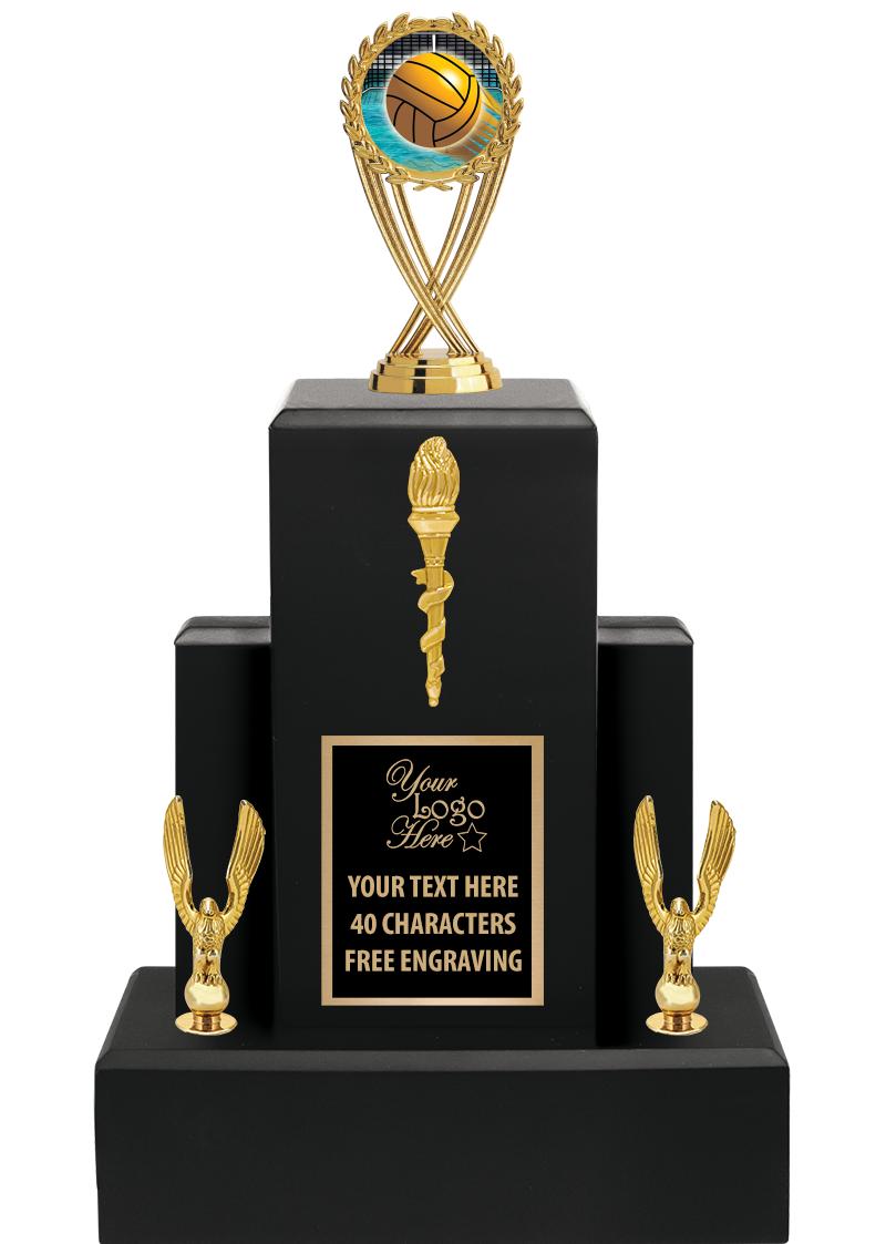 15.75" BLACK WOOD TROPHY