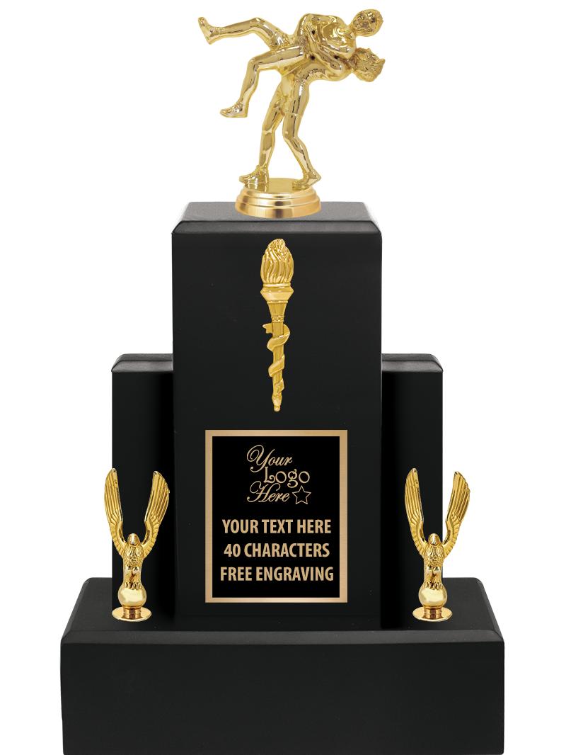 15.75" BLACK WOOD TROPHY