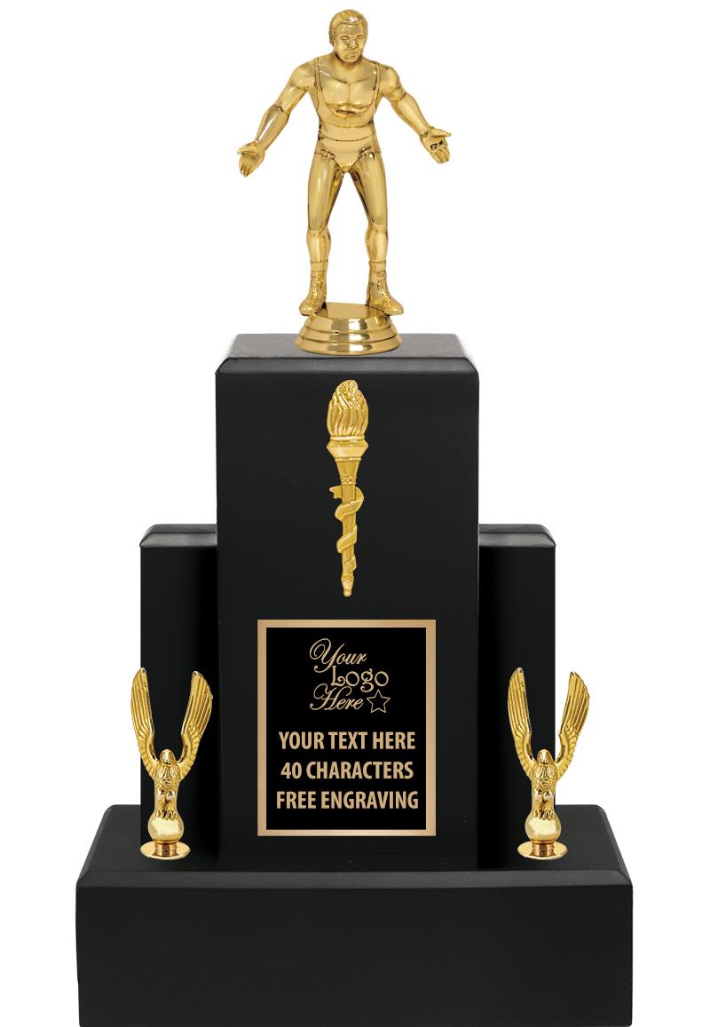 15.75" BLACK WOOD TROPHY