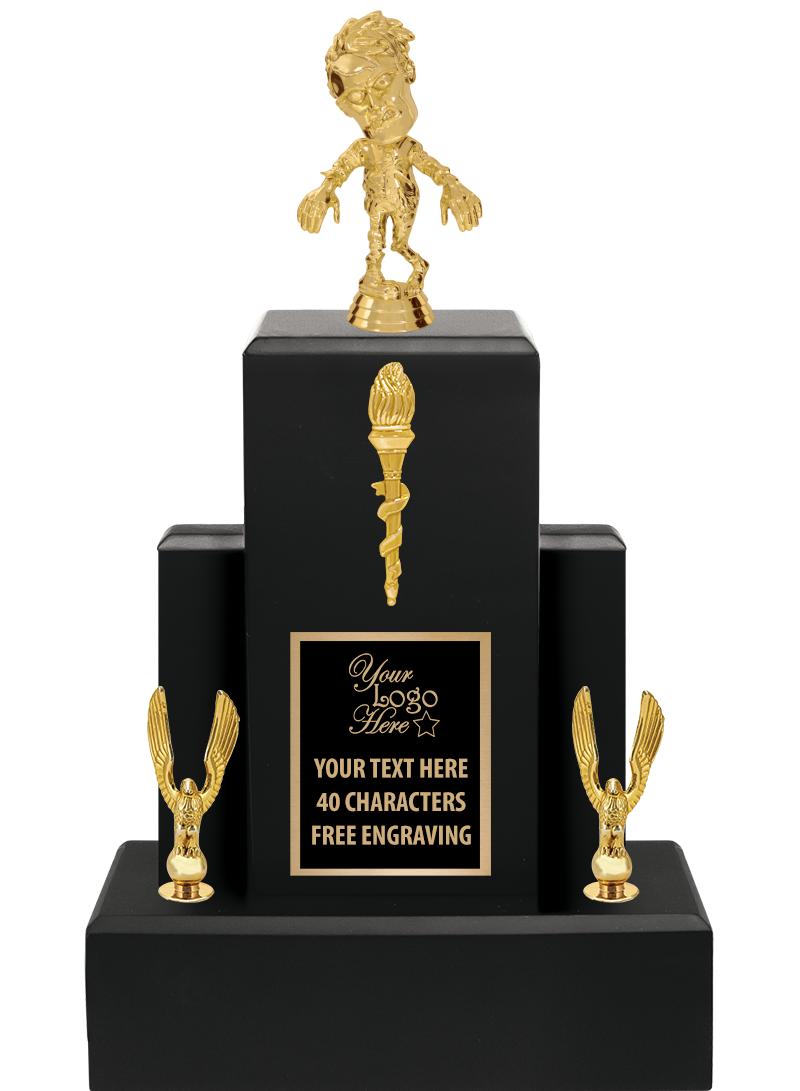 15.75" BLACK WOOD TROPHY
