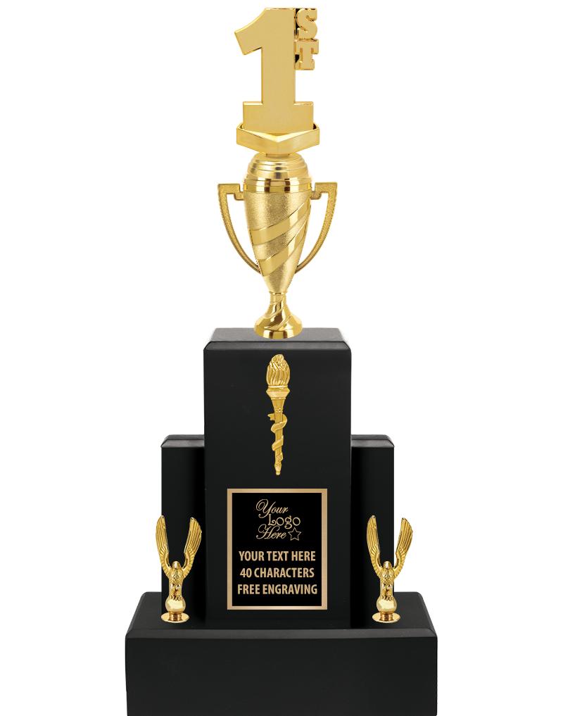 20.75" BLACK WOOD TRP/GOLD CUP