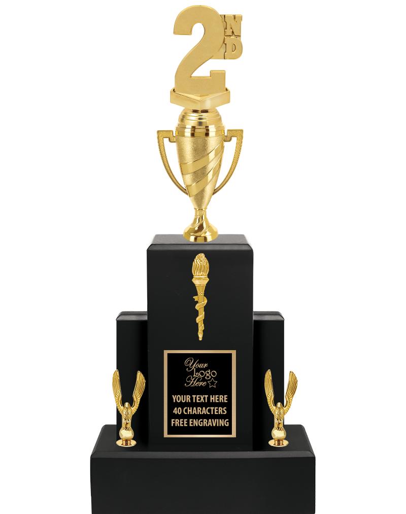 20.75" BLACK WOOD TRP/GOLD CUP