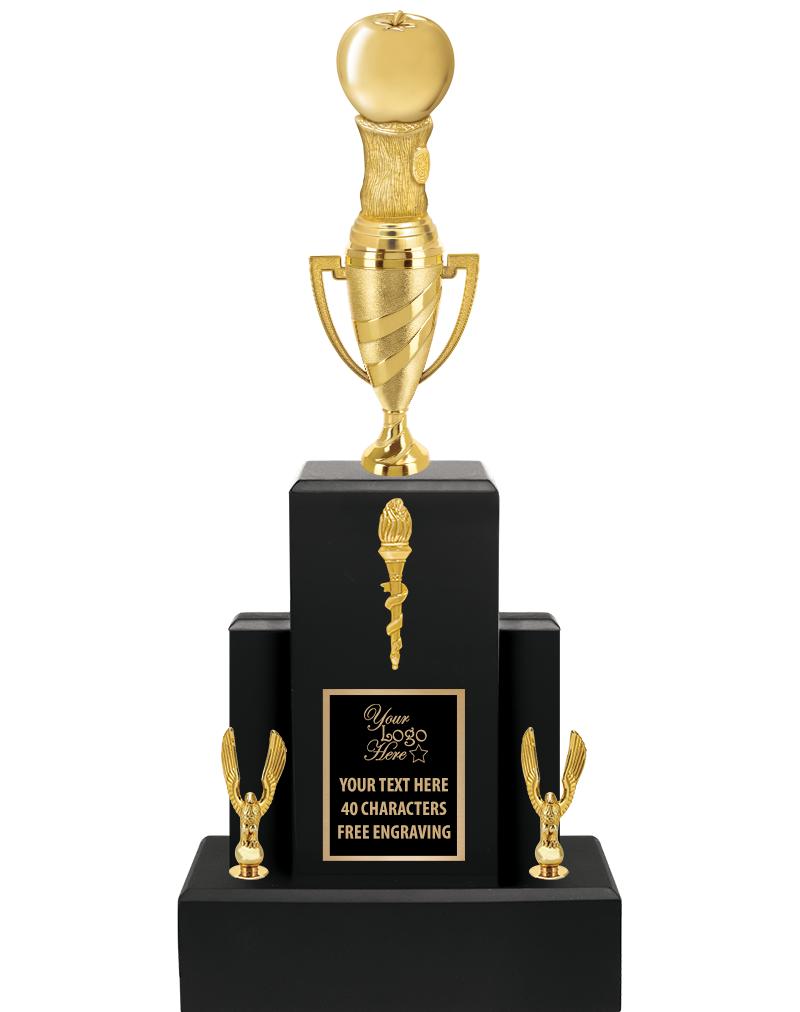 20.75" BLACK WOOD TRP/GOLD CUP