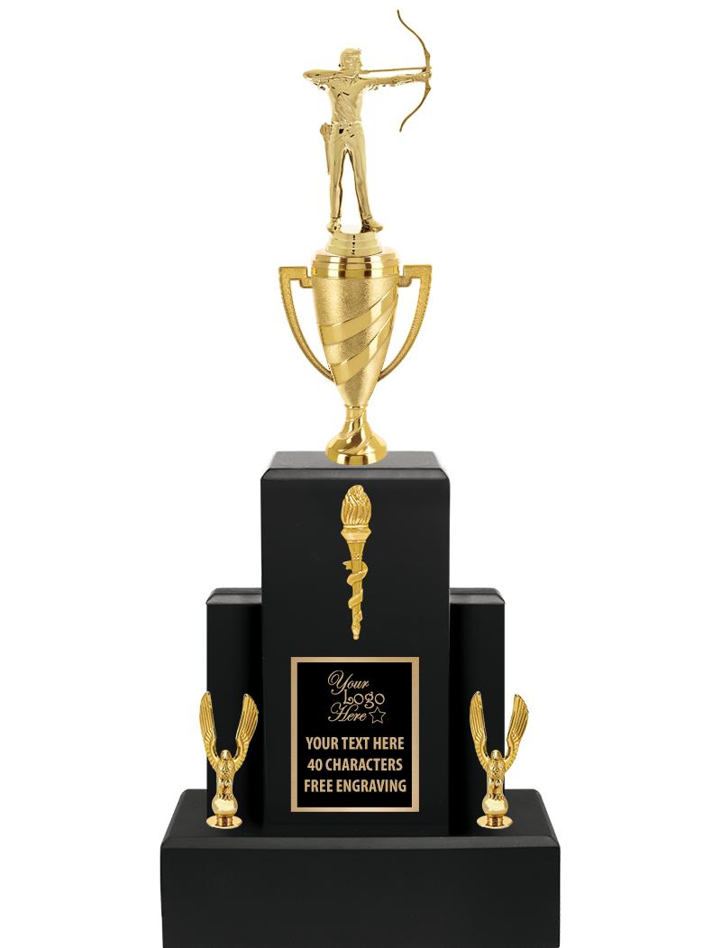 20.75" BLACK WOOD TRP/GOLD CUP