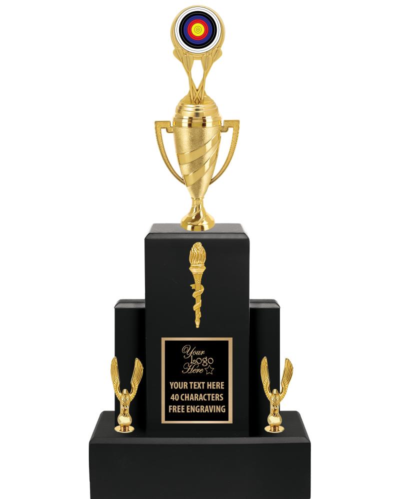 20.75" BLACK WOOD TRP/GOLD CUP