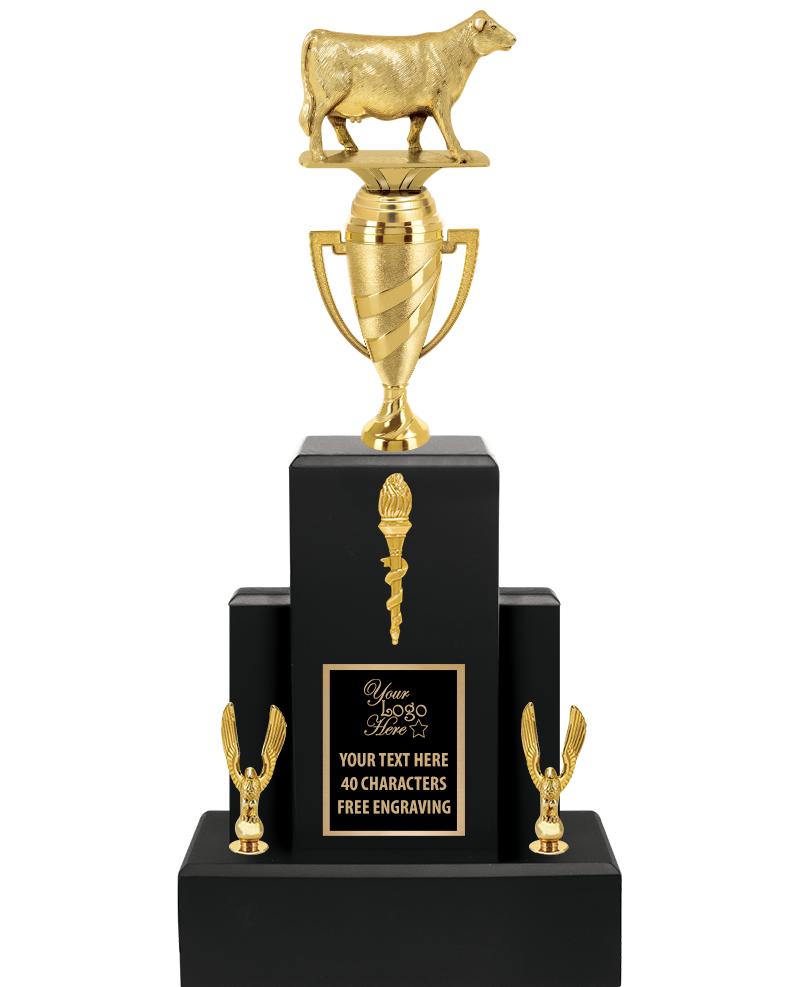 20.75" BLACK WOOD TRP/GOLD CUP