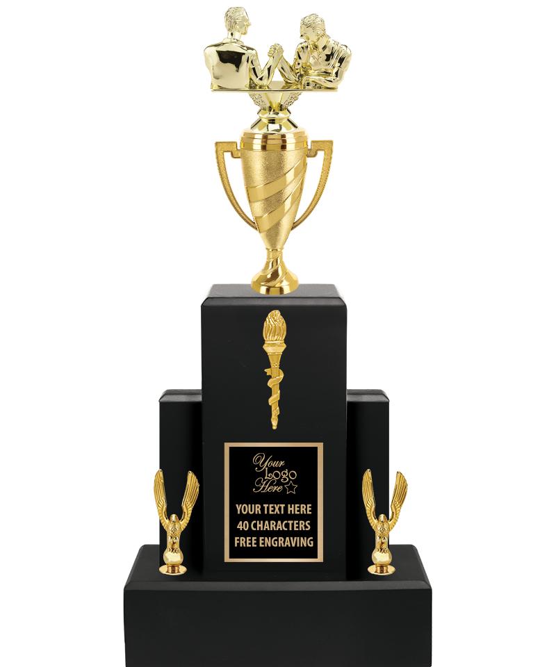 20.75" BLACK WOOD TRP/GOLD CUP