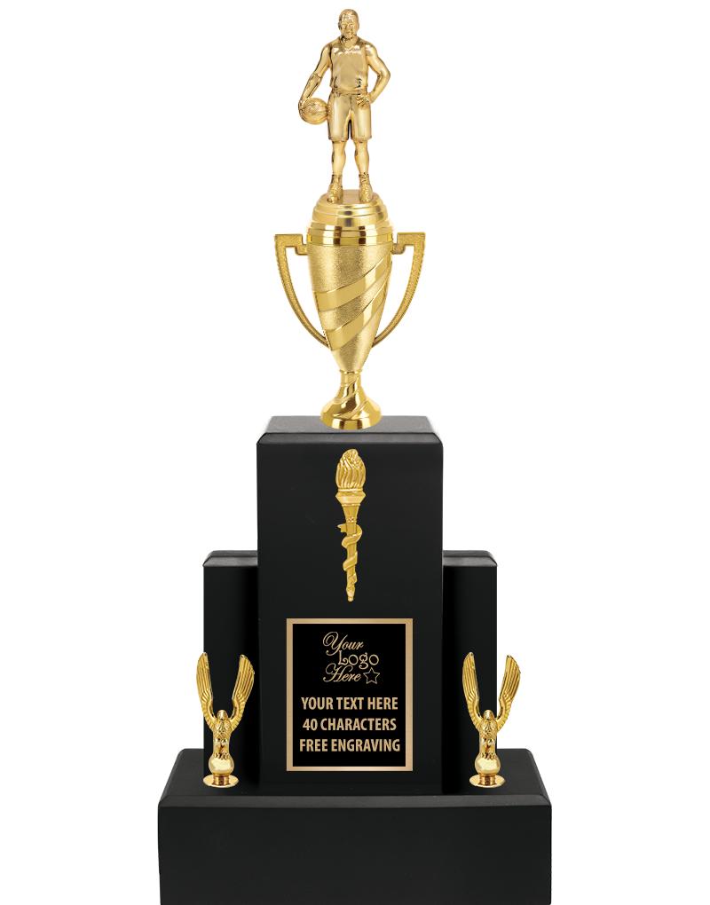 20.75" BLACK WOOD TRP/GOLD CUP