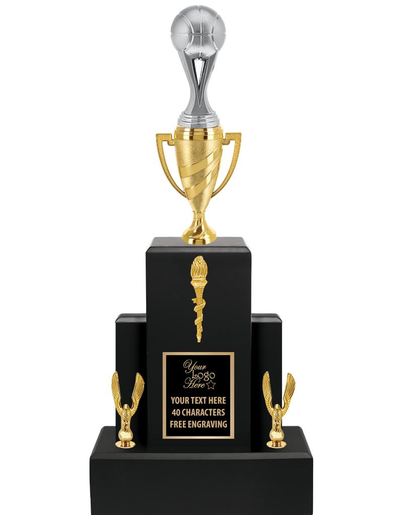 20.75" BLACK WOOD TRP/GOLD CUP