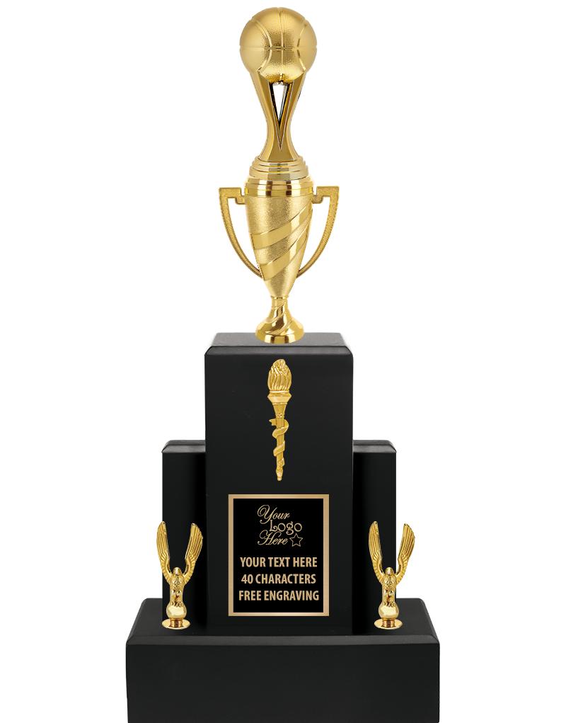 20.75" BLACK WOOD TRP/GOLD CUP