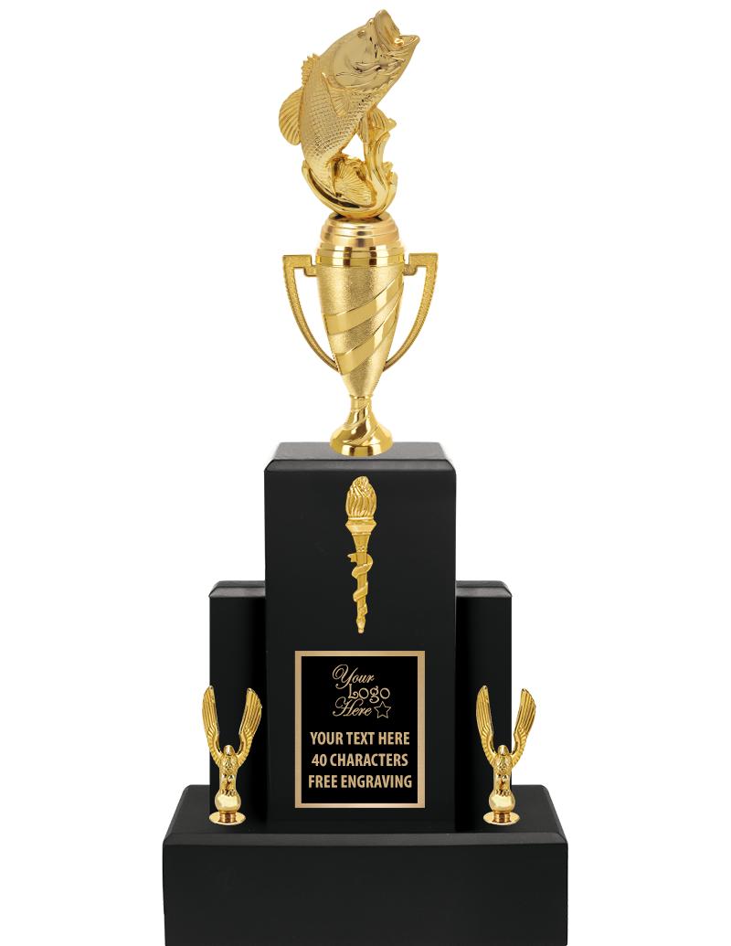 20.75" BLACK WOOD TRP/GOLD CUP